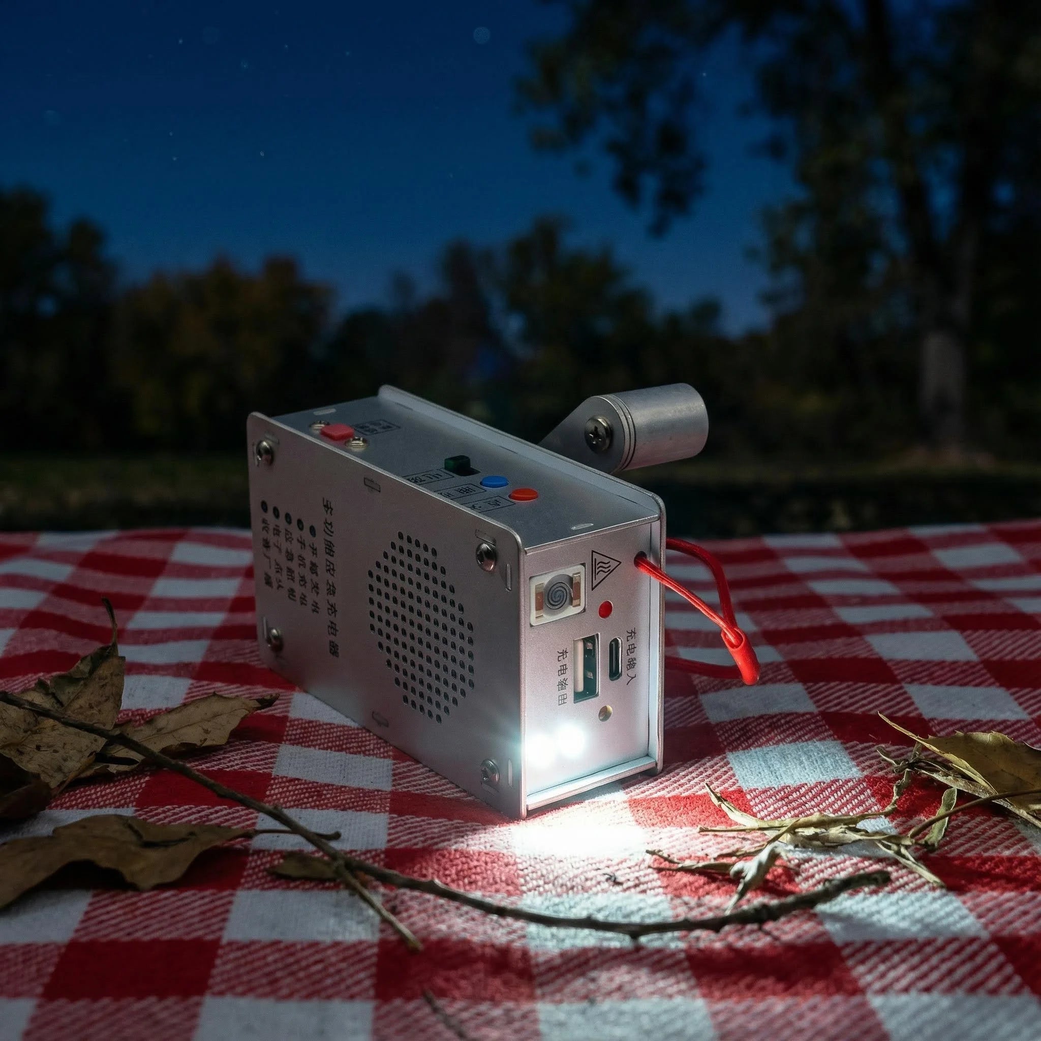 SurvivalCrank™ Multi-Function Hand-Crank Emergency Power Bank — Upgraded Version (With Battery)