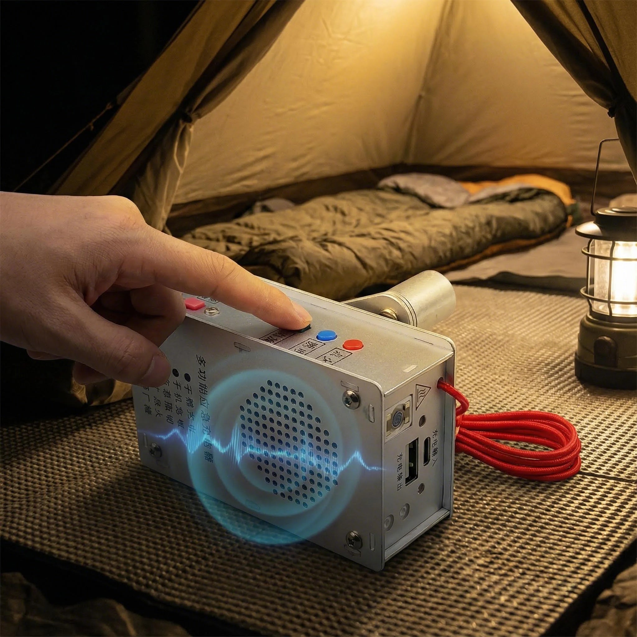 SurvivalCrank™ Multi-Function Hand-Crank Emergency Power Bank — Upgraded Version (With Battery)