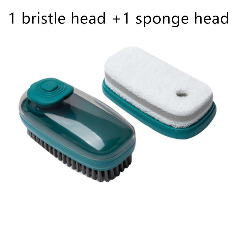One-Push Cleaning Brush – No More Messy Hands! 🙌🧽🚫