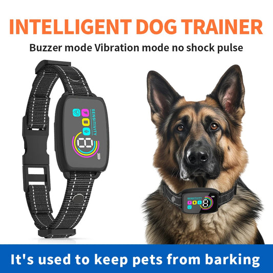 Stop Barking Device for Dogs 🐶 Rechargeable & Waterproof with Digital Display 🔋