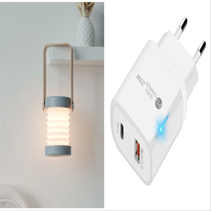 Foldable LED Night Light 🌙✨ Portable & Rechargeable Lantern 🔋