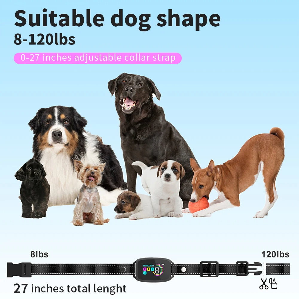 Stop Barking Device for Dogs 🐶 Rechargeable & Waterproof with Digital Display 🔋