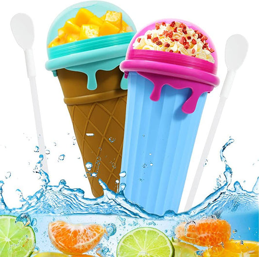 ❄️ Freeze & Squeeze – Make a Slushy in Minutes! 🍓🍹