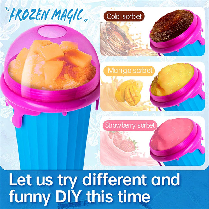 ❄️ Freeze & Squeeze – Make a Slushy in Minutes! 🍓🍹