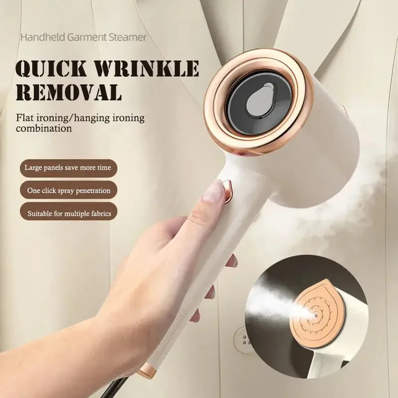 Mini Portable Handheld Garment Steamer Fabric Steam Iron For Clothes Travel Home Appliances Vertical US Plug Ironing Machine TSPREHFP