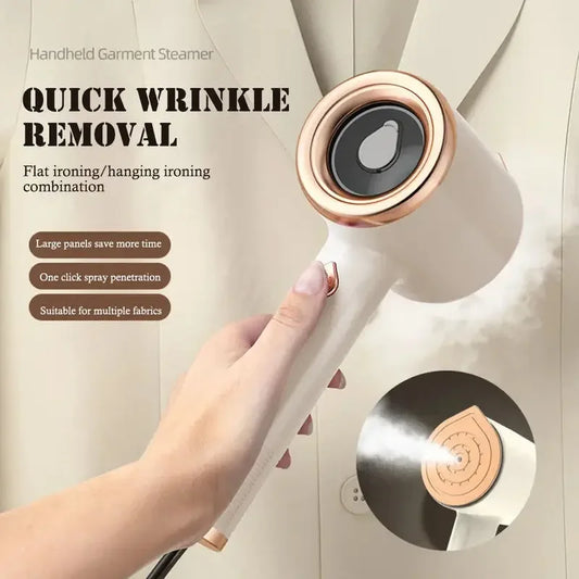 Mini Portable Handheld Garment Steamer Fabric Steam Iron For Clothes Travel Home Appliances Vertical US Plug Ironing Machine TSPREHFP