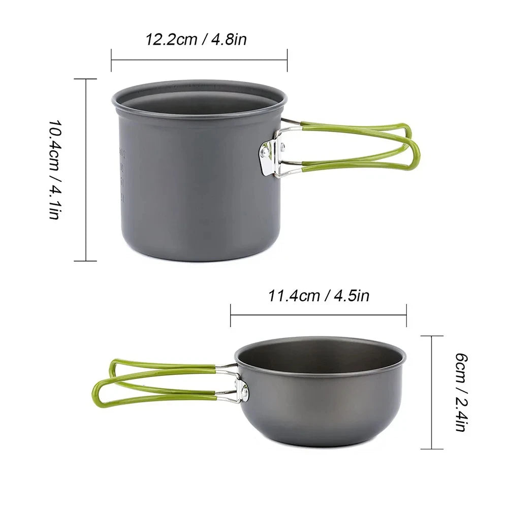 Camp cooking set